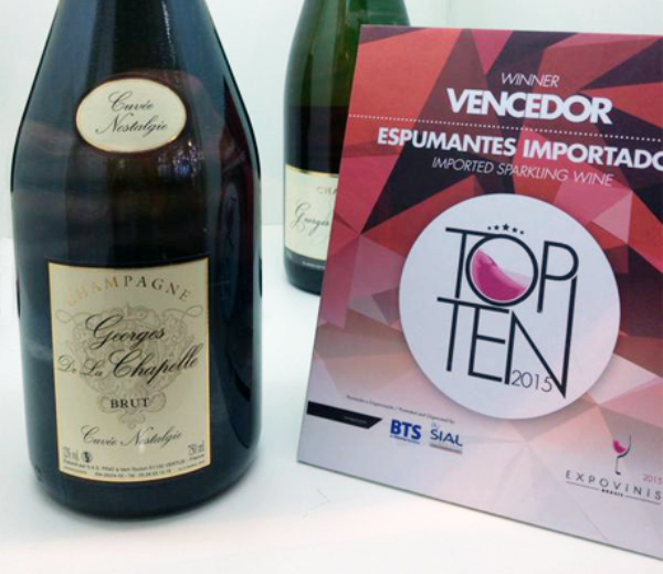 Mai - Notre Champagne Nostalgie elu meilleur vin efferescent du concours Topten!