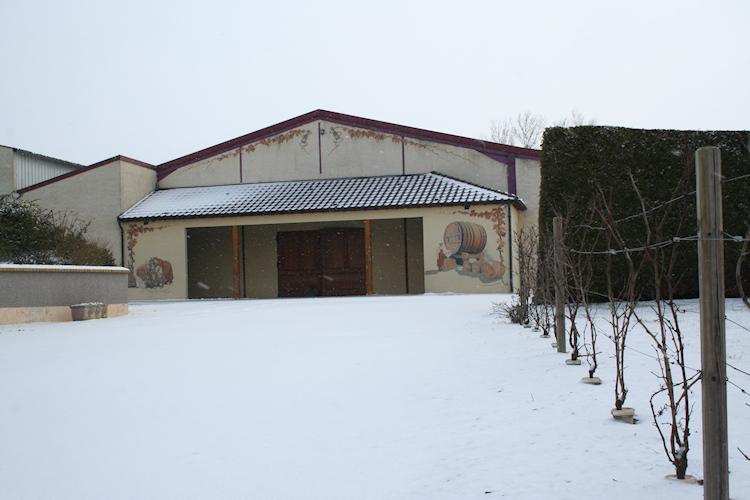 cave sous la neige