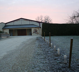 Gelees matinales de mars sur les celliers