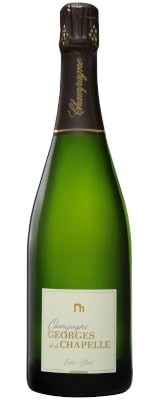 Bouteille de Champagne extra-brut Georges de la Chapelle prestige peu sucr&eacute; pour accompagner des fruits de mer