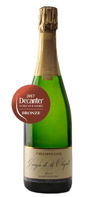 Champagne Georges de la Chapelle Blanc de blancs medaille de bronze Decanter World Wine Awards