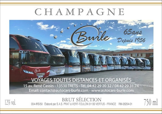 Etiquette personnalis&eacute;e champagne avec photo pour un cadeau d entreprise