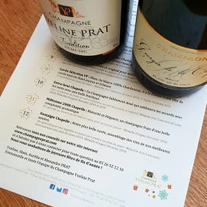 bouteilles de champagne dans le calendrier de l avent en direct du producteur