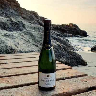 Champagne mill&eacute;sime frais pour l'ap&eacute;ritif