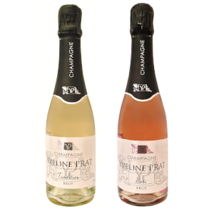 Petite bouteille de Champagne de vigneron RM en brut et ros&eacute;