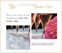 Plaquette champagne mariage et prix