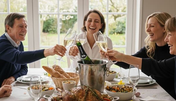 Repas au champagne en direct du producteur