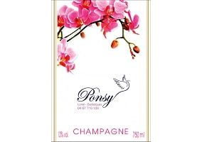 Champagne personnalis&eacute; pour les f&ecirc;tes de fin d ann&eacute;e