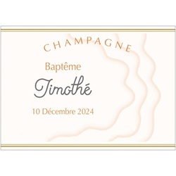 Etiquette personnalis�e pour bapteme