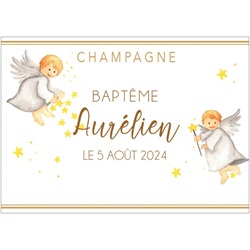 Champagne personnalis� pour un bapteme