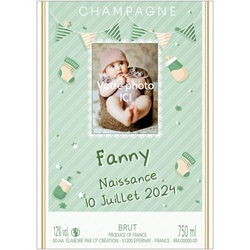 bouteille de champagne personnalis�e avec photo 