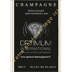 Champagne personnalis&eacute; pour un cadeau d entreprise