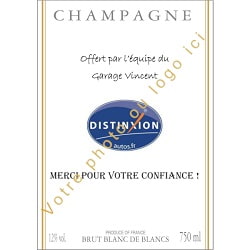 Champagne personnalis&eacute; pour un hotel ou un restaurant