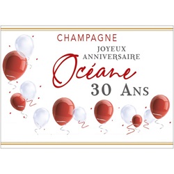 champagne personnalis� pour un anniversaire d un club sportif