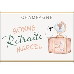champagne personnalis� pour un voyage homme