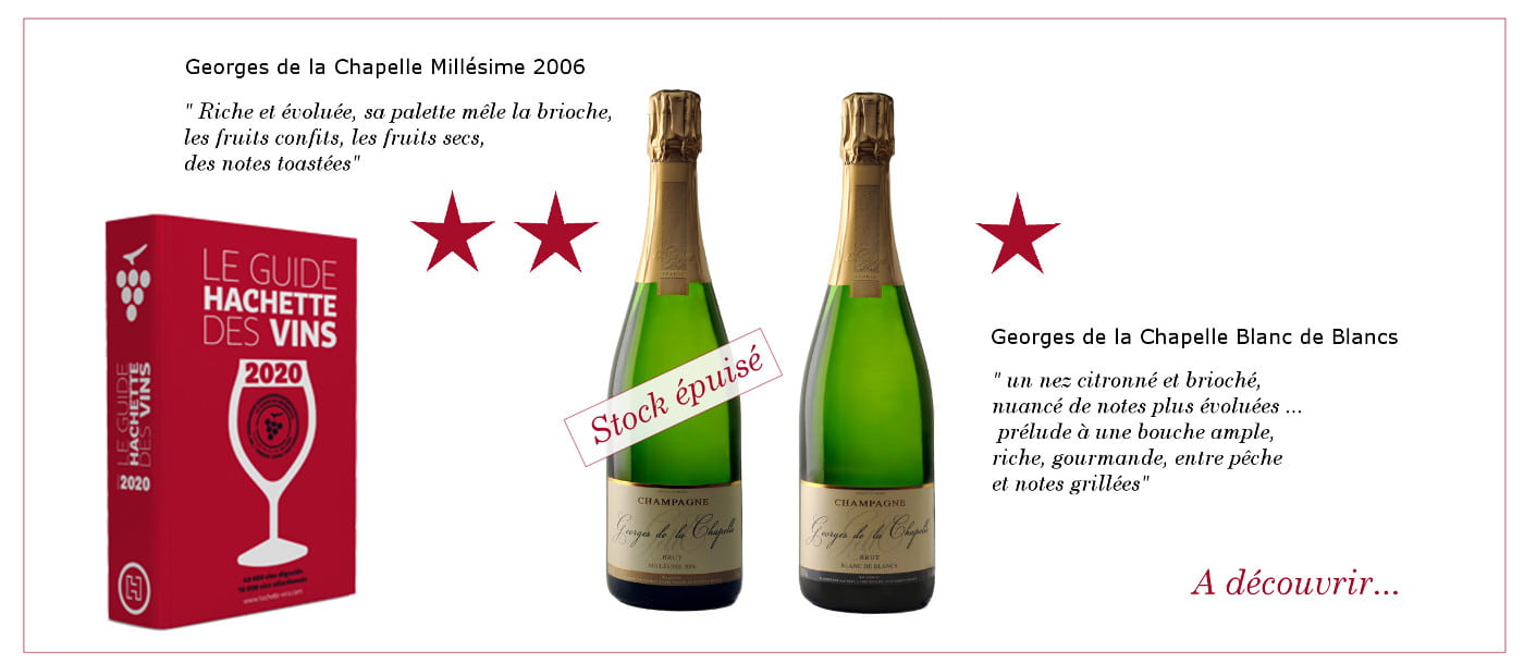 Champagne avec &eacute;toile dans le Guide Hachette