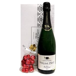 Coffret cadeau champagne et chocolat