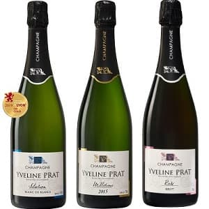 3 bouteilles de champagne de producteur pour r&eacute;aliser tout un repas au champagne