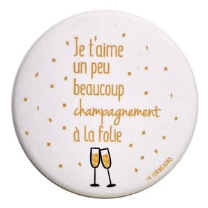 cadeau pour des mariés avec champagne