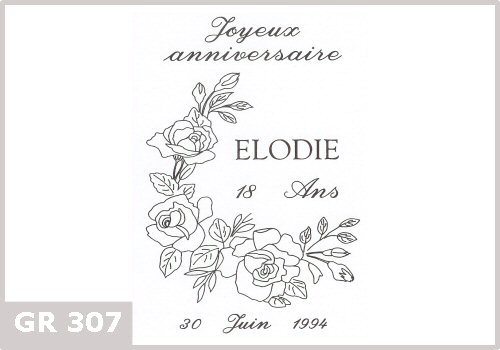 Bouteille de champagne grav&eacute;e pour un anniversaire