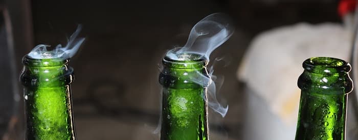 Bouteille de champagne apr&egrave;s d&eacute;gorgement